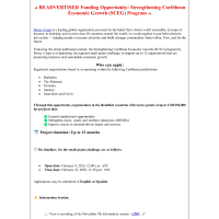 Mercy Corps - Strengthening Caribbean Economic Growth (SCEG) Program